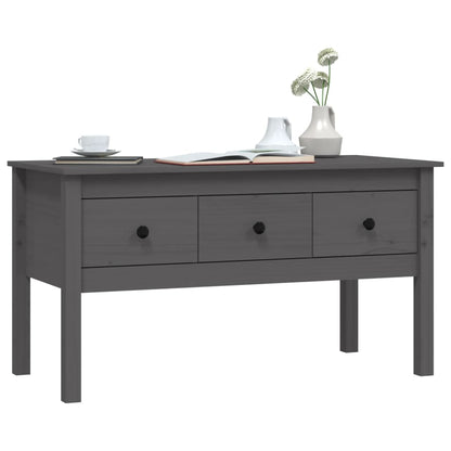 Salongbord Sofabord Grå 102x49x55 cm heltre furu