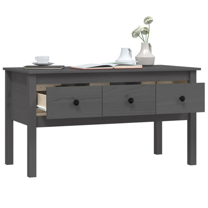 Salongbord Sofabord Grå 102x49x55 cm heltre furu