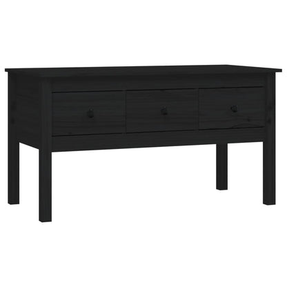 Salongbord Sofabord Svart 102x49x55 cm heltre furu
