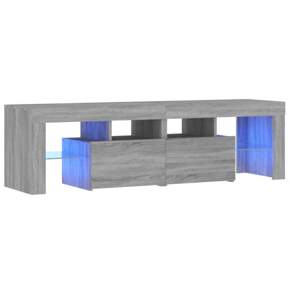 TV-Møbel Sonoma Grå TV-benk med LED 140x36,5x40 cm