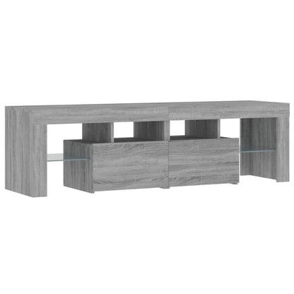TV-Møbel Sonoma Grå TV-benk med LED 140x36,5x40 cm