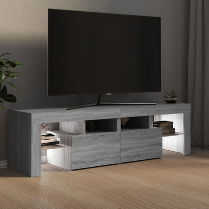 TV-Møbel Sonoma Grå TV-benk med LED 140x36,5x40 cm