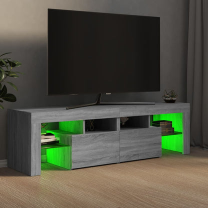 TV-Møbel Sonoma Grå TV-benk med LED 140x36,5x40 cm