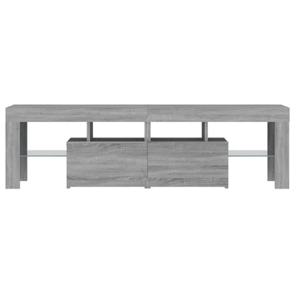 TV-Møbel Sonoma Grå TV-benk med LED 140x36,5x40 cm