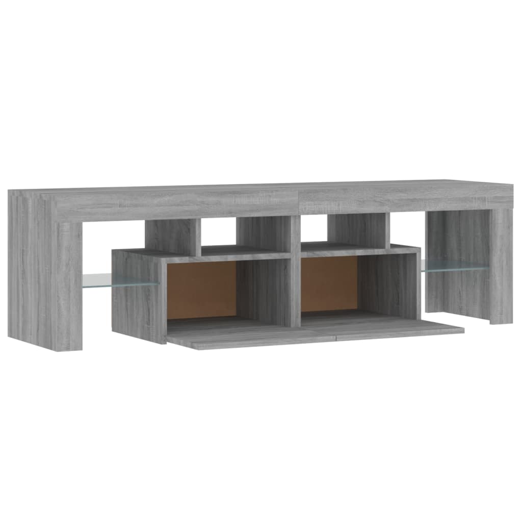 TV-Møbel Sonoma Grå TV-benk med LED 140x36,5x40 cm