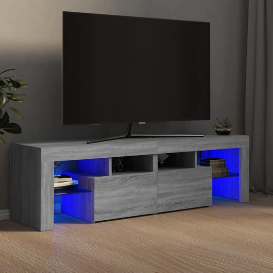 TV-Møbel Sonoma Grå TV-benk med LED 140x36,5x40 cm