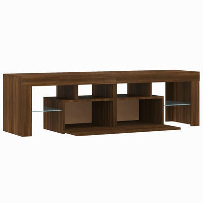 TV-Møbel Brun Eik TV-benk med LED 140x36,5x40 cm