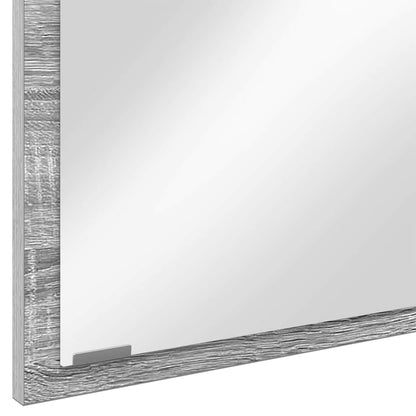 Baderomsspeil med LED Lys Sonoma Grå 90x8,5x37 cm