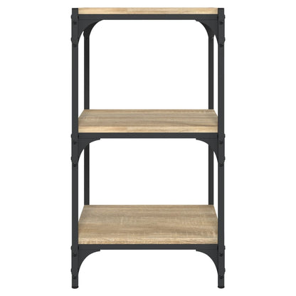 Bokhylle sonoma eik 40x33x70,5 cm konstruert tre og stål