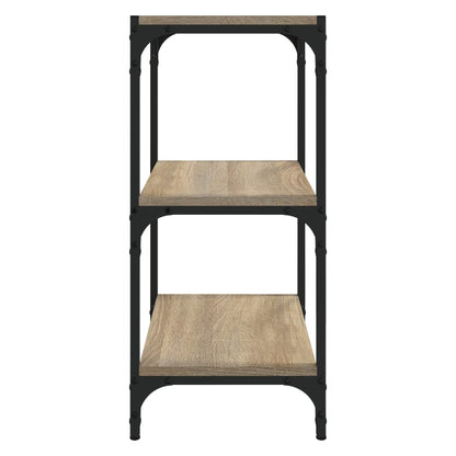 Bokhylle sonoma eik 40x33x70,5 cm konstruert tre og stål