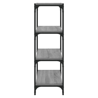 Bokhylle Sonoma Grå 40x33x100 cm og stål