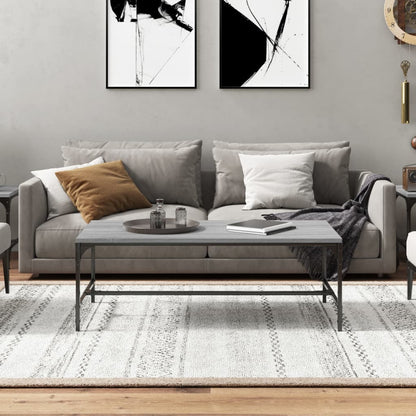 Salongbord grå sonoma 100x50x35 cm konstruert tre