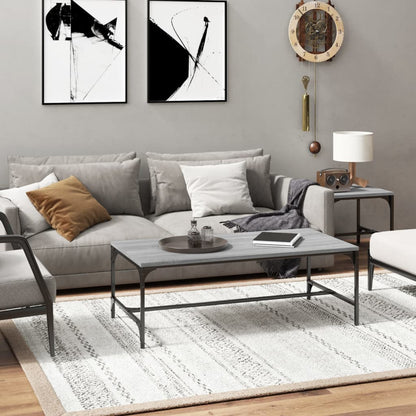 Salongbord grå sonoma 100x50x35 cm konstruert tre