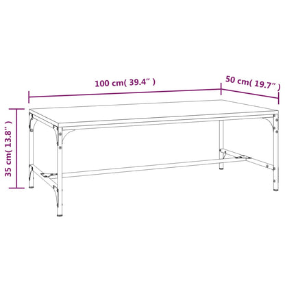 Salongbord Sofabord Brun Eik 100x50x35 cm