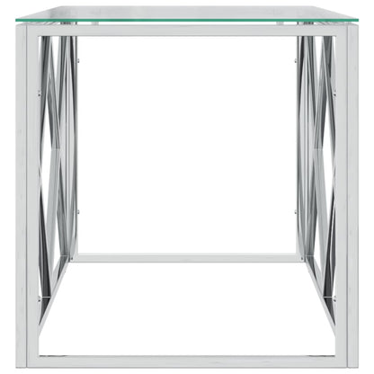 Salongbord Sofabord DIV. rustfritt stål og glass 110x45x45 cm