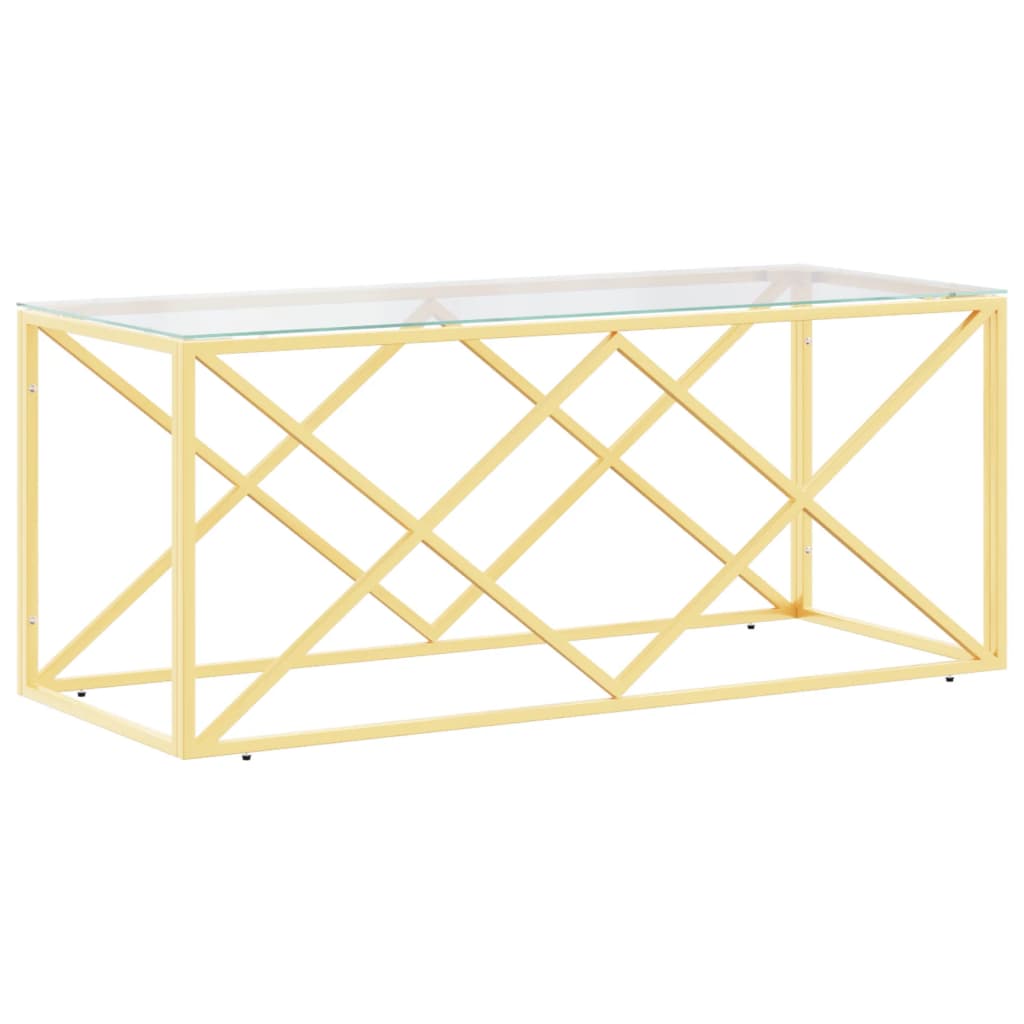 Salongbord Sofabord DIV. 110x45x45 cm rustfritt stål og glass