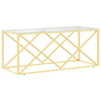 Salongbord Sofabord DIV. 110x45x45 cm rustfritt stål og glass