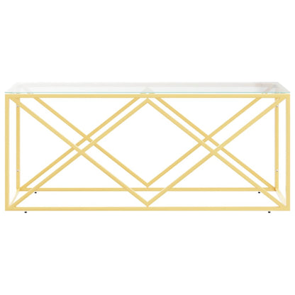 Salongbord Sofabord DIV. 110x45x45 cm rustfritt stål og glass