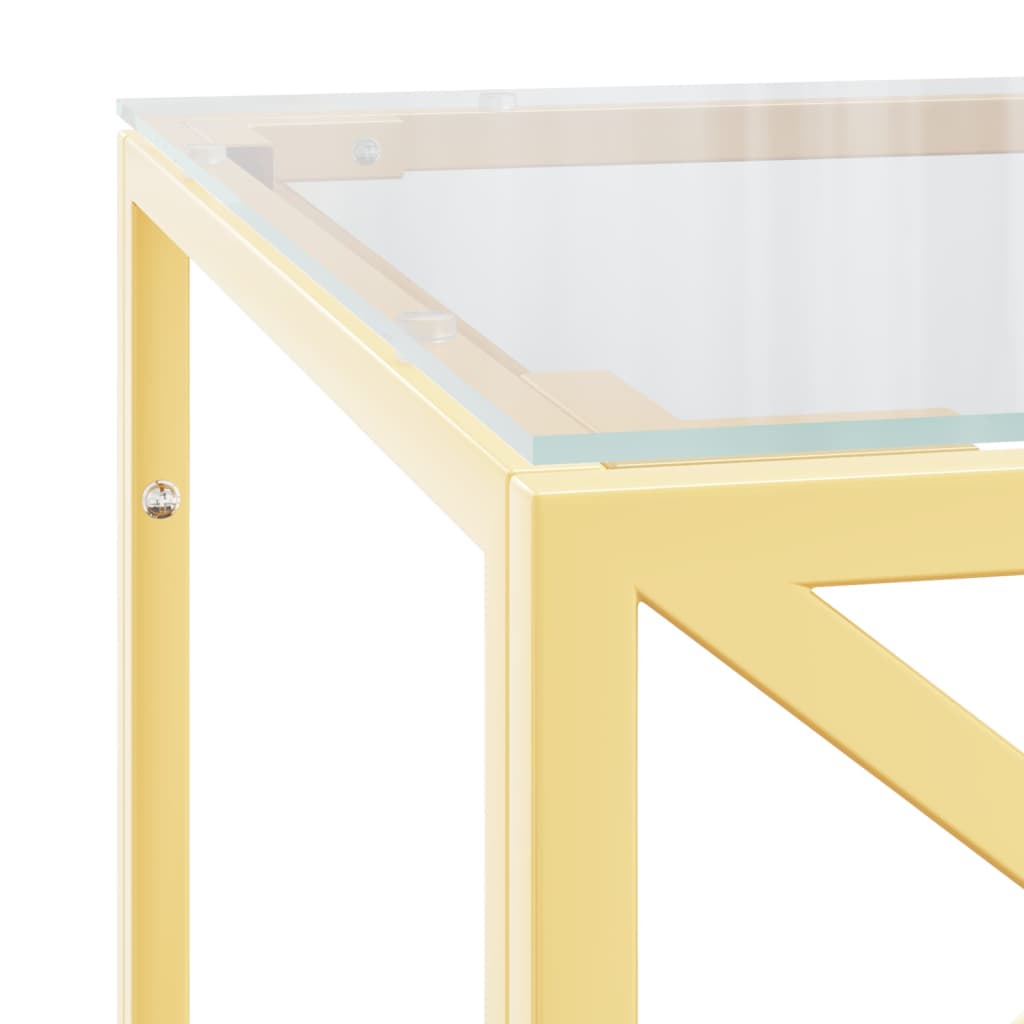 Salongbord Sofabord DIV. 110x45x45 cm rustfritt stål og glass