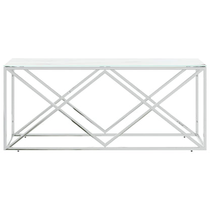 Salongbord Sofabord DIV. rustfritt stål og glass 110x45x45 cm