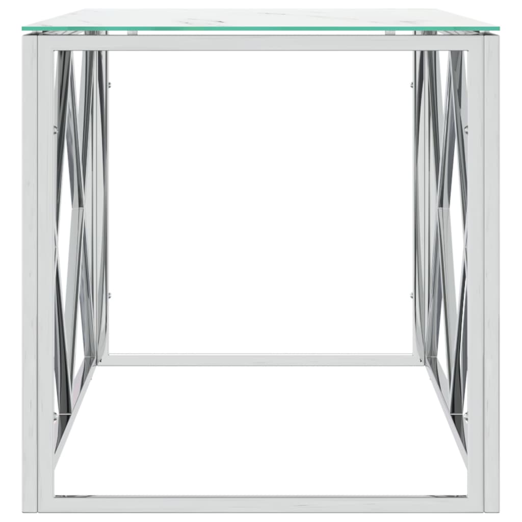 Salongbord Sofabord DIV. rustfritt stål og glass 110x45x45 cm