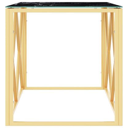 Salongbord Sofabord DIV. 110x45x45 cm rustfritt stål og glass