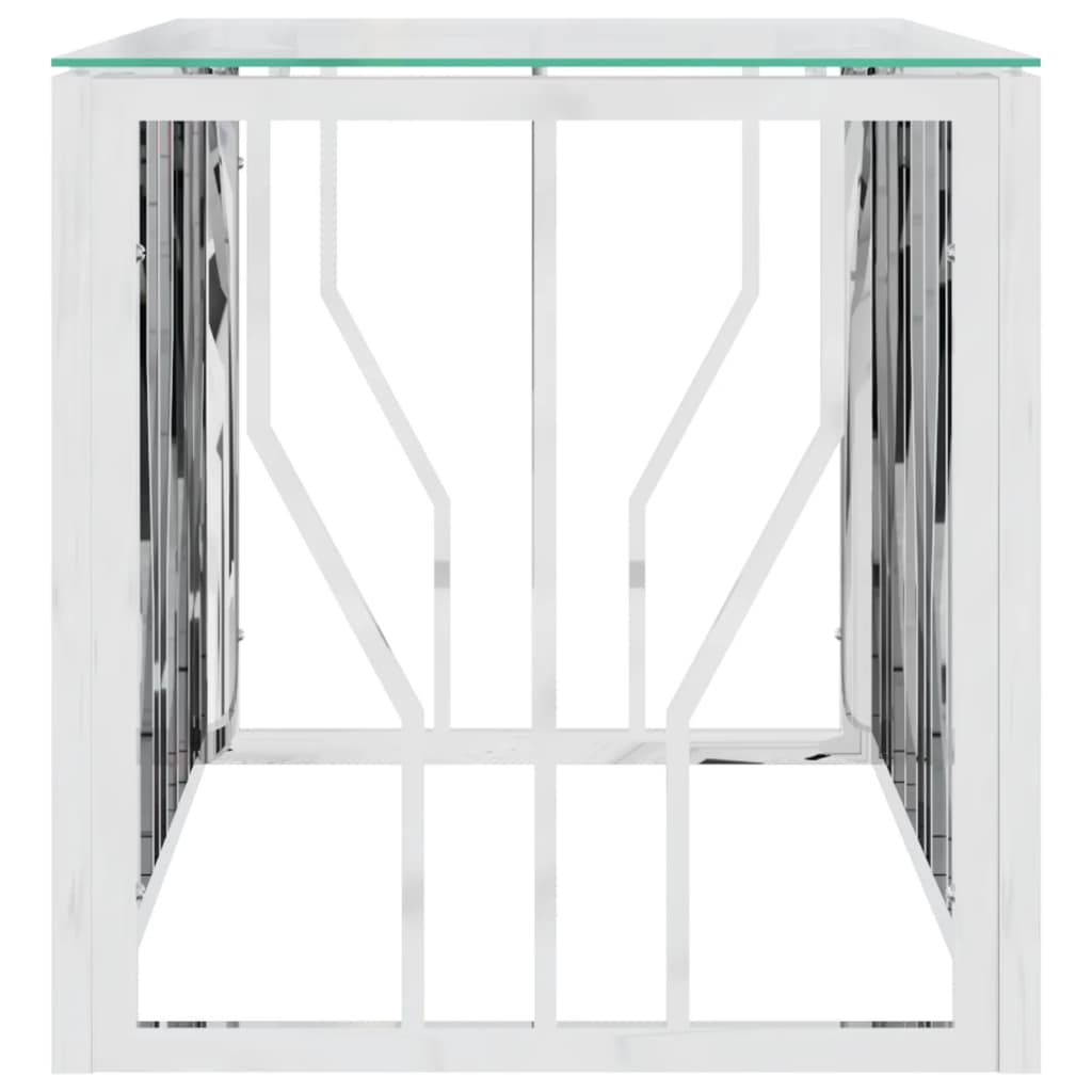 Salongbord Sofabord DIV. 110x45x45 cm rustfritt stål og glass