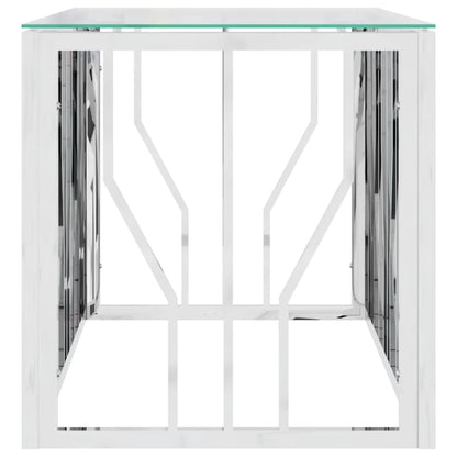 Salongbord Sofabord DIV. 110x45x45 cm rustfritt stål og glass