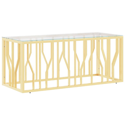 Salongbord Sofabord DIV. rustfritt stål og glass 110x45x45 cm