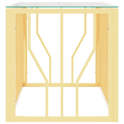 Salongbord Sofabord DIV. rustfritt stål og glass 110x45x45 cm