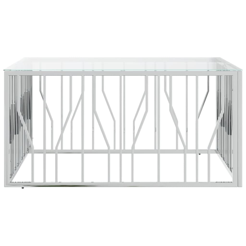 Salongbord Sofabord DIV. rustfritt stål og glass 100x100x50 cm
