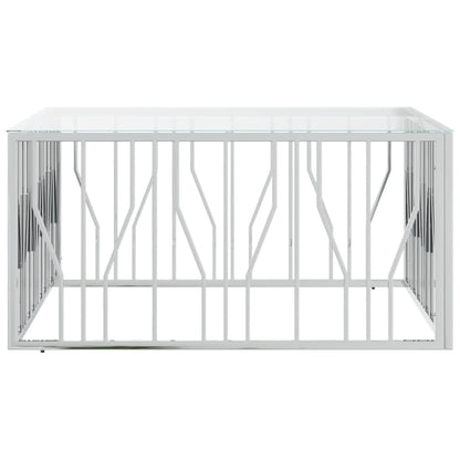 Salongbord Sofabord DIV. rustfritt stål og glass 100x100x50 cm