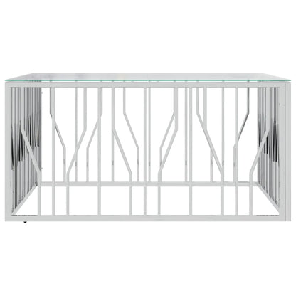 Salongbord Sofabord DIV. rustfritt stål og glass 100x100x50 cm
