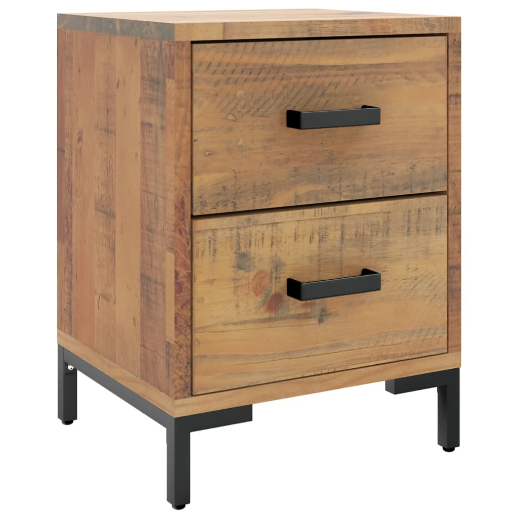 Nattbord Sengbord Brun 36x30x45 cm heltre furu