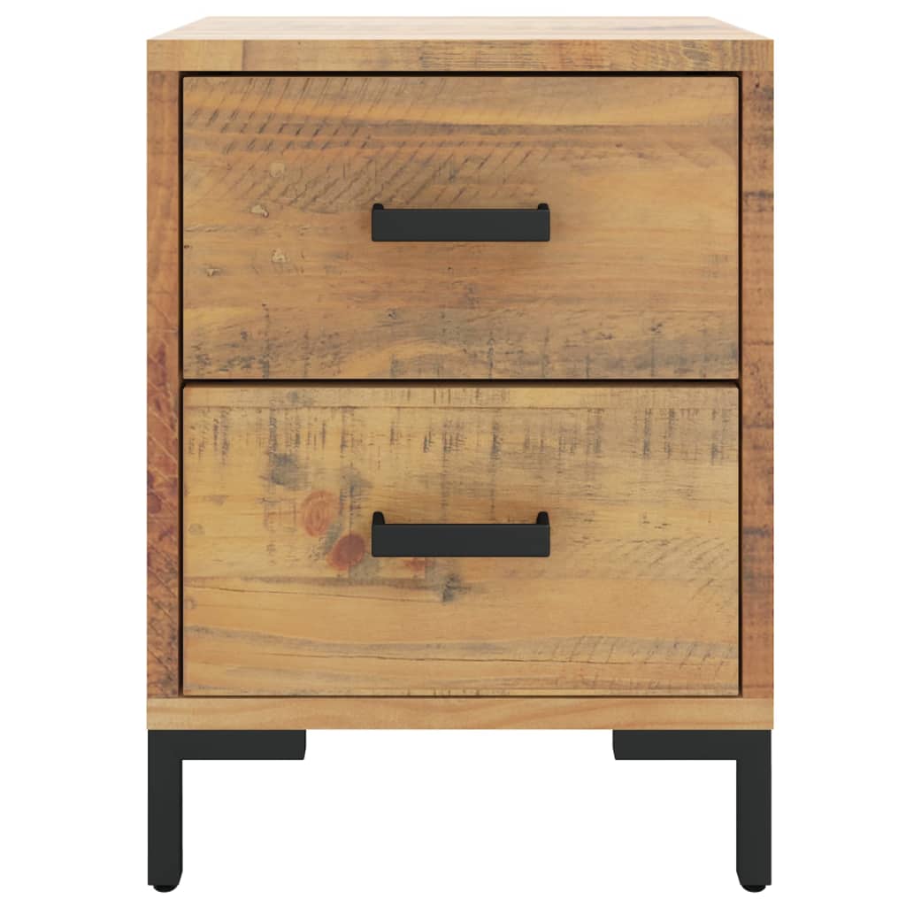 Nattbord Sengbord Brun 36x30x45 cm heltre furu