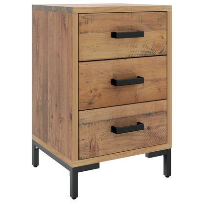 Nattbord Sengbord Brun 40x30x55 cm gjenvunnet heltre furu