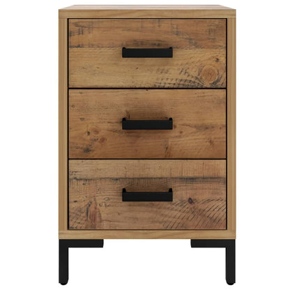 Nattbord Sengbord Brun 40x30x55 cm gjenvunnet heltre furu