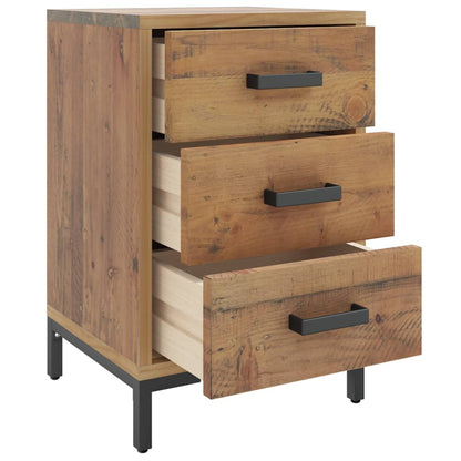 Nattbord Sengbord Brun 40x30x55 cm gjenvunnet heltre furu