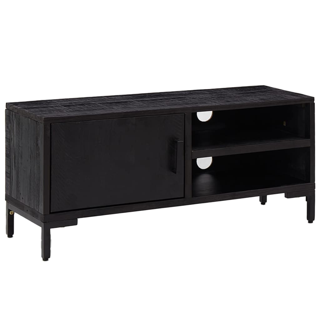 TV-Møbel Svart 90x30x40 cm heltre furu