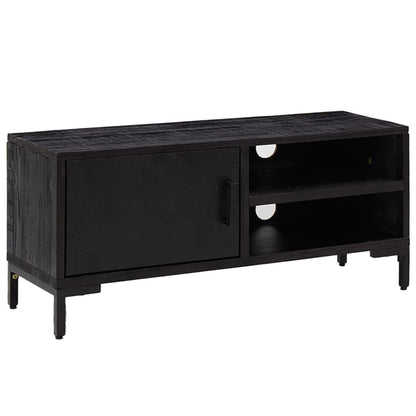 TV-Møbel Svart 90x30x40 cm heltre furu