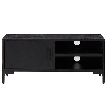 TV-Møbel Svart 90x30x40 cm heltre furu