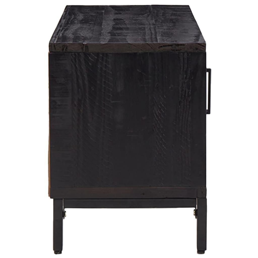 TV-Møbel Svart 90x30x40 cm heltre furu
