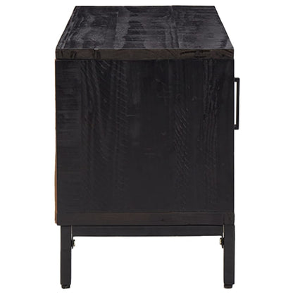 TV-Møbel Svart 90x30x40 cm heltre furu