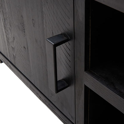 TV-Møbel Svart 90x30x40 cm heltre furu