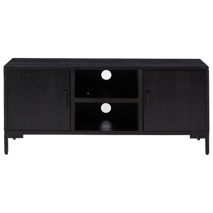 TV-Møbel Svart 110x35x48 cm heltre furu