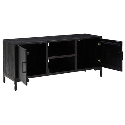 TV-Møbel Svart 110x35x48 cm heltre furu