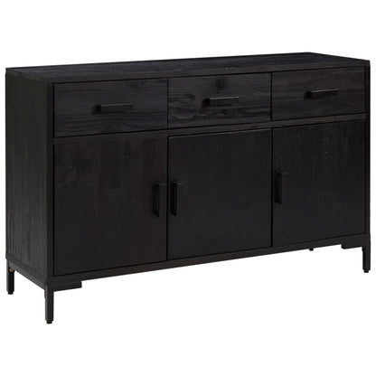 Skjenk Svart 110x35x70 cm heltre furu