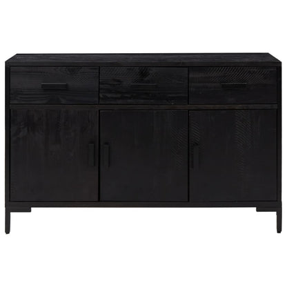 Skjenk Svart 110x35x70 cm heltre furu