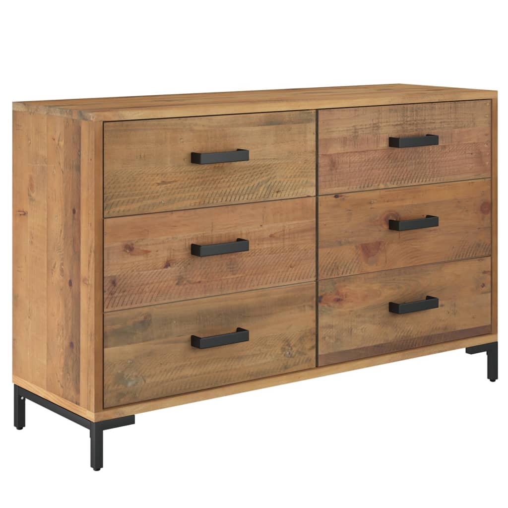 Skjenk Brun 110x35x70 cm heltre furu