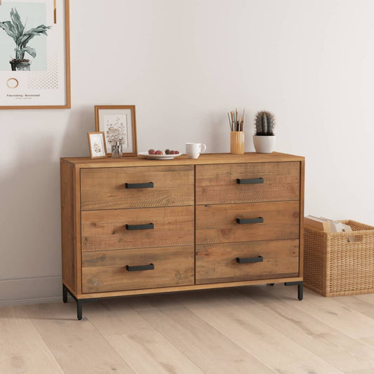 Skjenk Brun 110x35x70 cm heltre furu